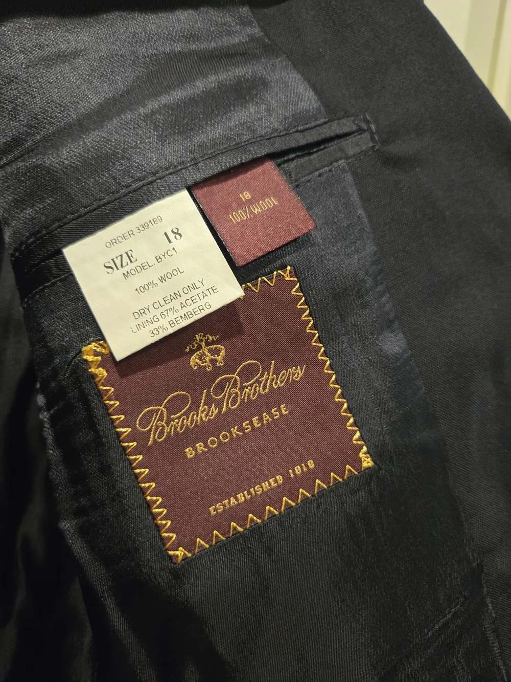 Brooks Brothers Navy Boy's Two-Button Sport Coat